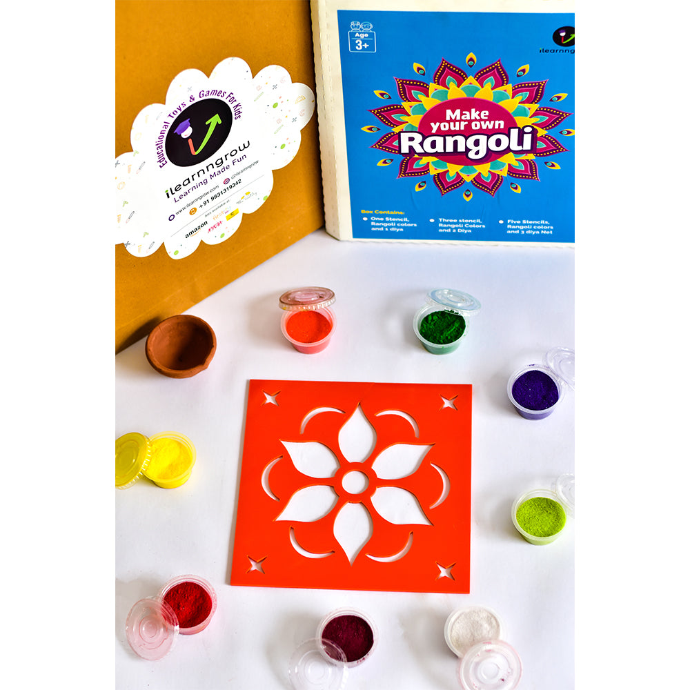 ilearnngrow Diwali DIY Rangoli Kit - Flower